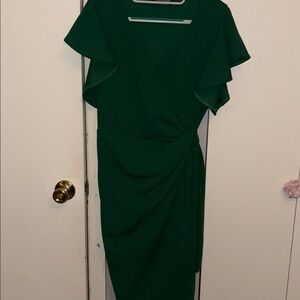 Xl Ellen Tracy Deep Green Midi Dress